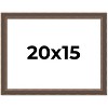 PosterPalooza | Elegant Brown Picture Frame - UV Acrylic, Backing Board, Hanging Hardware Included - 2 of 4