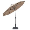 PURPLE LEAF Patio Umbrella Outdoor Table Umbrella Aluminum Frame Market Umbrella Sun Umbrella with 8 Sturdy Ribs - 4 of 4