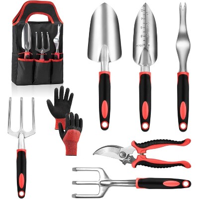attop 8 Piece Stainless Steel Gardening Tool Sets