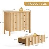 Tribesigns 31.5-Inch 3-Drawer Nightstand, Modern Large Night Stand,  Oversized Bedside Table, End Table for Bedroom, Living Room - 3 of 4