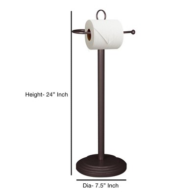 Oil Rubbed Bronze Freestanding Toilet Paper Holder