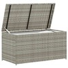 Patio Storage Box Poly Rattan 39.4"x19.7"x19.7" Gray vidaXL - 3 of 4