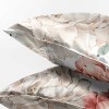 Sweet Jojo Designs Decorative Satin Pillowcases Peony Floral Garden Pink and Ivory 2pc - 3 of 4