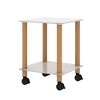 MAYEERTY Oak Side Table, 2-Tier End Table, Modern Night Stand, Sofa table, Side Table with Storage Shelve - 2 of 4