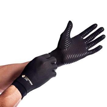 Copper Joe Full Finger Copper Infused Arthritis Hand Compression Gloves-For Computer Typing, Carpal Tunnel, Rheumatoid, Tendonitis. For Men and Women