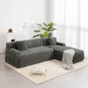 110" Cloud Sectional Sofa Upholstered Couch Free-combined Sofa for Living Room, Beige - 3 of 4
