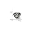 Black Bow Jewelry Sterling Silver Someone Special Heart Bead Charm - 2 of 3