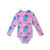 Andy & Evan   Floral Print Infant Rashguard w/Hat - 4 of 4