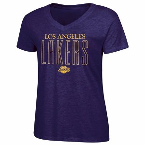 Los Angeles Lakers VネックTシャツ Mサイズ NBA Los Angeles Lakers Women's Cotton V-Neck T-Shirt - M : Target