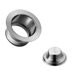 ALFI cyclonehaus Extended, Solid Brass, Flange for Deep Fireclay Sinks - 1 of 4