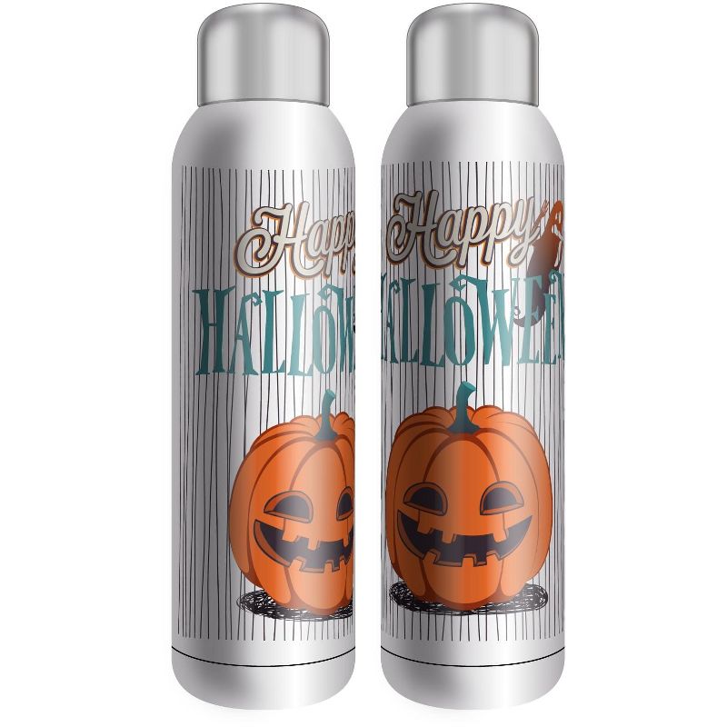 Happy Halloween Jack O Lantern 22 Ounce Stainless Steel Insulated Tumbler, 1 of 2