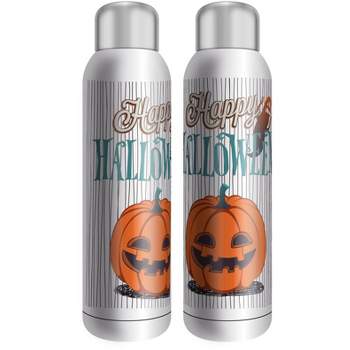 Happy Halloween Jack O Lantern 22 Ounce Stainless Steel Insulated Tumbler