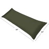 Sweet Jojo Designs Boy Body Pillow Cover (Pillow Not Included) 54in.x20in. Woodland Camo Solid Dark Green - 4 of 4