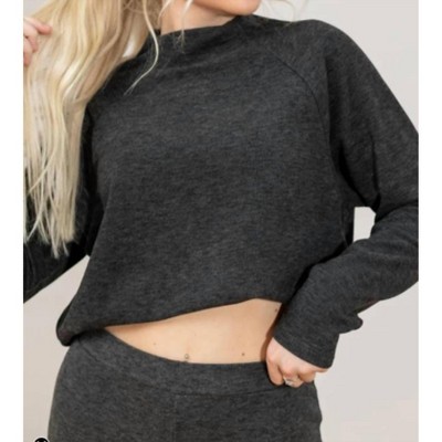Women's Long Sleeve Raglan Mockneck Top - bobi