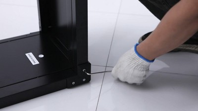 Black 42" Lockable Metal Office Storage Cabinet with Adjustable Shelves