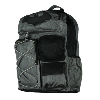 DC Comics Batman Backpack Bat Symbol Utility Tech Laptop School Bag Multicolored
