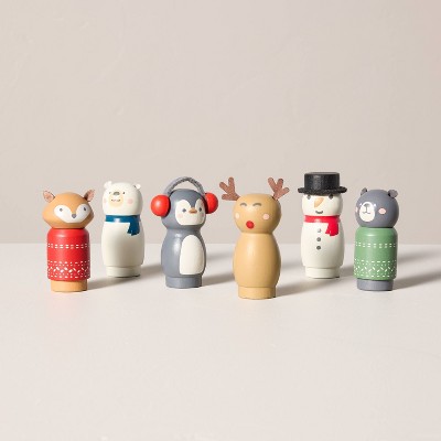 Image of Toy Winter Peg Pals (Set of 6) - Hearth & Hand™ with Magnolia