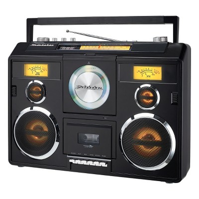 Studebaker SB2140 Sound Station Portable Stereo Boombox with Bluetooth, CD, AM/FM Radio and Cassette Player/Recorder