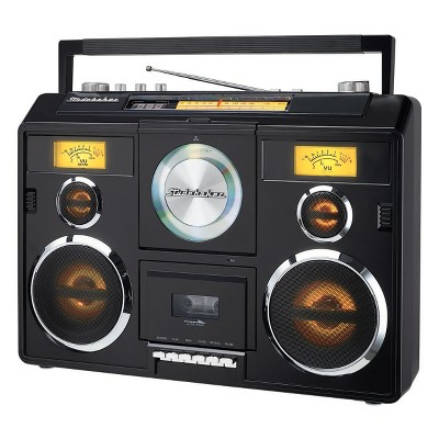 Jensen Mcr-1500 Portable Stereo Cd Player Dual Cassette Deck Recorder With  Am/fm Radio : Target