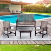 Jiallo Vineyard Collection Conversation set Armchair, Loveseat and Coffee Table - image 2 of 4