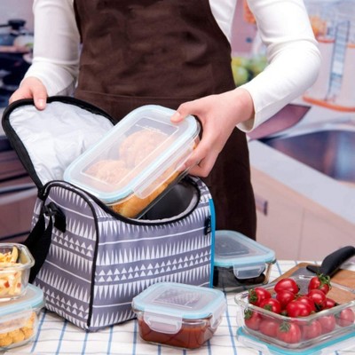 Apex Vanguards 9-Piece Clear Glass Airtight Food Storage