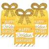 Big Dot Of Happiness Adult 40th Birthday - Gold - Square Favor Gift Boxes -  Birthday Party Bow Boxes - Set Of 12 : Target