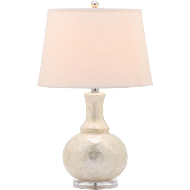 Shelley 25 Inch H Gourd Table Lamp (Set of 2) - White - Safavieh, 3 of 9