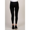 PinkBlush Black Solid Basic Maternity Leggings - 3 of 4