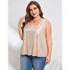 Sequin Tops Plus Size Glitter Tank Top Sleeveless Sparkle Shimmer Shirt Tops Camisole Vest - 2 of 4