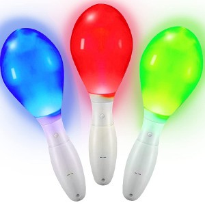 ArtCreativity Light-Up Color Changing Maracas (Pack of 3) - 1 of 4