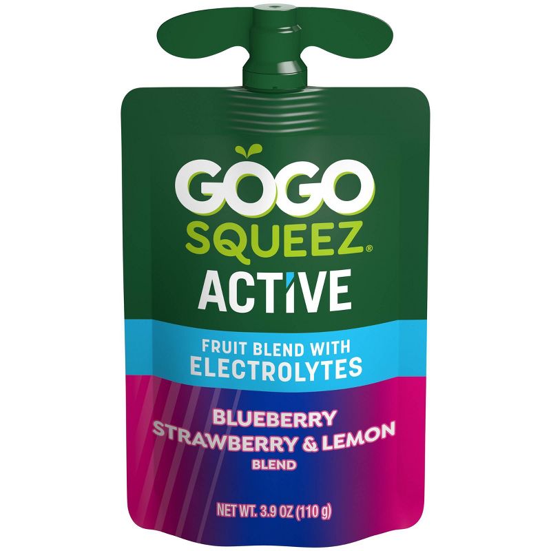 GoGo SqueeZ Active Blueberry Strawberry &#38; Lemon Fruit Blend Variety Pack - 2.42lb, 3 of 12