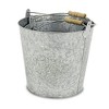 Cheung's Pina Set of 3 Galvanized Metal Buckets - 3 of 4