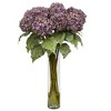 Nearly Natural Hydrangea Silk Flower Arrangement, White - image 3 of 4