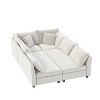 4/5/6/8 Seat Modular Sectional Sofa Couch Set, Convertible Sofa Chair for Living Room -ModernLuxe - 2 of 4