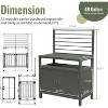 NicBex 3 Drawers Kitchen Island Cart with 1 Flexible Cabinet and 2 Shelves,Kitchen Island with Storage,Island Table for Kitchen - 2 of 4