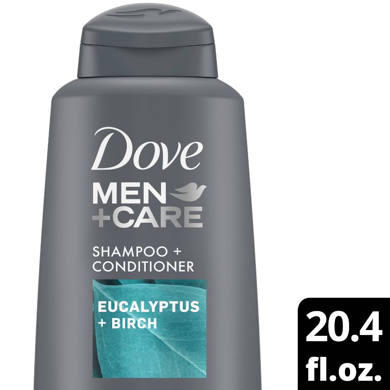 Dove Men+Care 2-in-1 Shampoo and Conditioner Blue Eucalyptus - 20.4 fl oz, 1 of 5