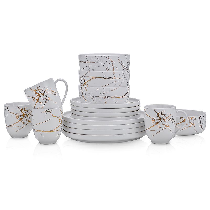 Stone Lain Zora 32-Piece Porcelain Dinnerware Set, Service for 8, 1 of 7