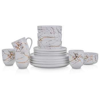 Stone Lain Zora 32-Piece Porcelain Dinnerware Set, Service for 8