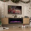 R.W.FLAME Electric Fireplace Wall-Mounted Recessed Ultra-Thin LED Heater, 6 Sizes, Touch Screen, with Remote - image 4 of 4