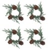Saro Lifestyle Pine Cone Napkin Ring, Green (Set of 4) - 2 of 4