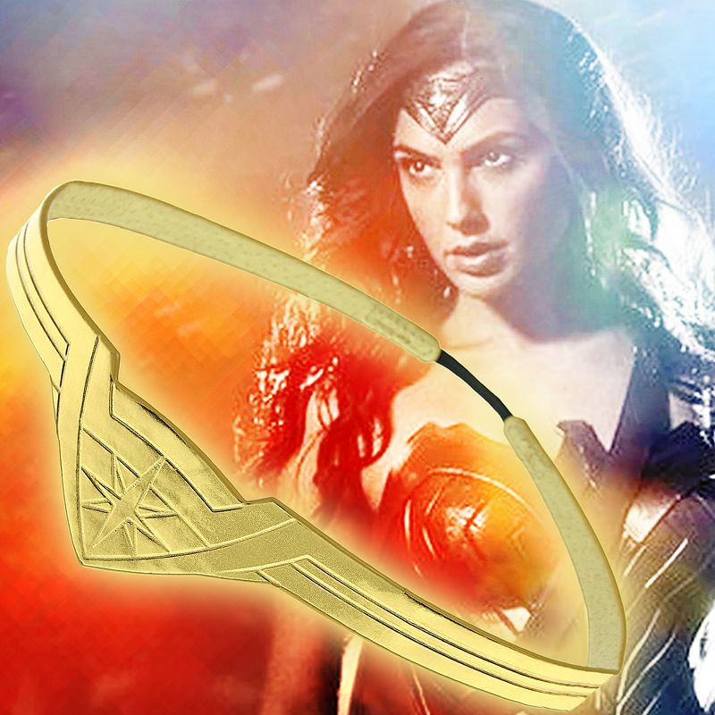 DC Comics Wonder Woman Gold Tiara For Youth Girls Superhero Costume Cosplay gold, 4 of 6