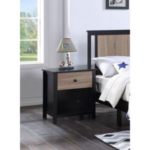 NicBex Nightstand with 1 Drawer and Open Storage Modern Bedside Table End Table for Bedroom, Living Room, Study - 1 of 4