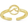 SHINE by Sterling Forever Sterling Silver Wave Open Band Ring - 2 of 3