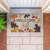 Stupell Industries Welcome Fall Leaf Border Printed Outdoor Imitation Sisal Door Mat, design by Emily Cromwell - 3 of 4