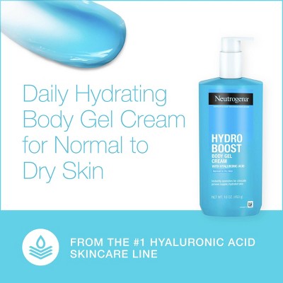 Neutrogena Hydro Boost Hydrating Body Gel Cream with Hyaluronic Acid  for Normal to Dry Skin  - 16oz_5