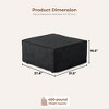 XIZZI Modular Corduroy Sectional Sofa: 5 Sold-Separately Units (Corner, Arms, Ottoman) | Black/Camel | Standard/Large Cushion Options | DIY Friendly - 2 of 4