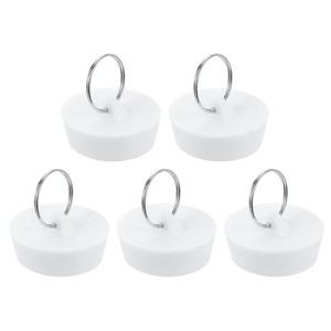 Unique Bargains Bathroom Kitchen Laundry Rubber Hanging Ring Sink Bathtub Drain Stoppers - 1 of 4