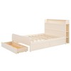 Full Size Platform Bed Frame With Storage Headboard, Footboard And Storage Drawers, No Box Spring Needed, Wood Slats Support - 4 of 4