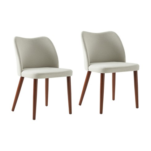 Elisa Mid-century Modern Upholstered Dining Chair Set Of 2 | Artful ...