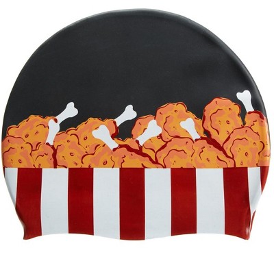 Sporti Fried Chicken Silicone Swim Cap